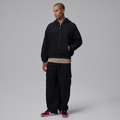 Jordan Brooklyn Tam Boy Fermuarlı Bol Kesimli Fleece Erkek Sweatshirt'ü görsel 6
