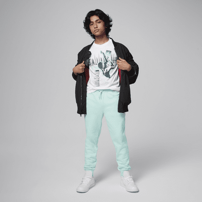 Playera para la cancha con efecto desvanecido para niños talla grande Air Jordan