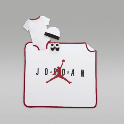 Air Jordan Baby Bodysuit, Beanie, Booties and Blanket Set