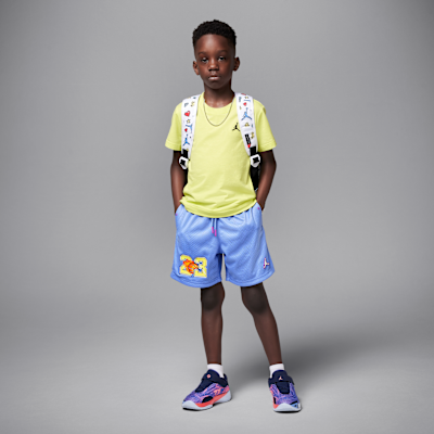 Shorts Flame Jordan Customized Air para niños talla pequeña
