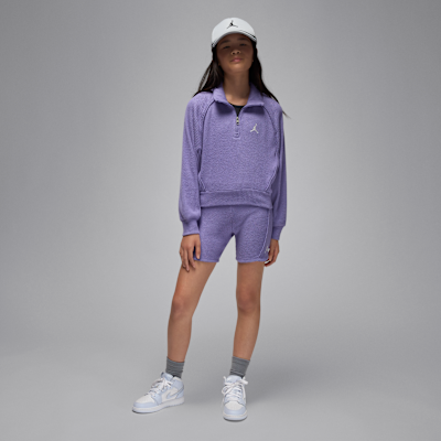 Jordan Big Kids' Quarter-Zip Long Sleeve Top