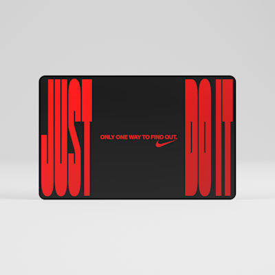 Nike Gift Card Mailed in a Mini Nike Shoebox