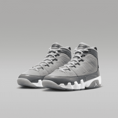 Tenis para niños grandes Air Jordan 9 Retro "Cool Grey"