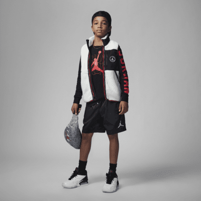 Jordan Big Kids' Back Screen Long Sleeve T-Shirt