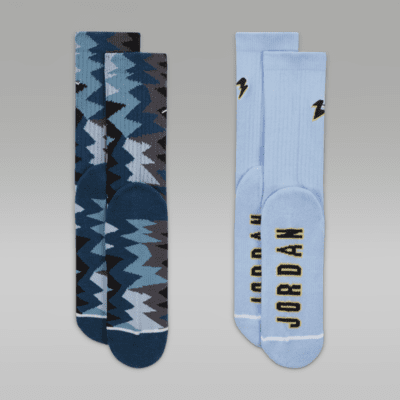 Jordan MJ Flight Crew Socks (2 Pairs) Little Kids Socks