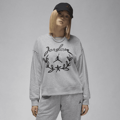Jordan Brooklyn Fleece Women's Graphic Crew-Neck Sweatshirt. Nike JP