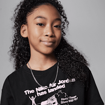 Playera con gráfico para niños talla grande Jordan