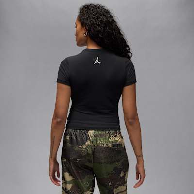 T-shirt con grafica Jordan Flight – Donna