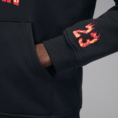 Sudadera con gorro sin cierre de tejido Fleece para hombre Jordan AJ5
