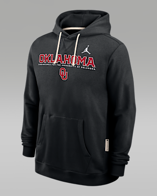 Мужское худи Oklahoma Sideline Jordan Brand Dri-FIT College Pullover Hoodie