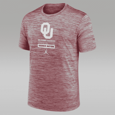 Oklahoma Sooners Campus Center Block Velocity Men's Nike Dri-FIT College T-Shirt