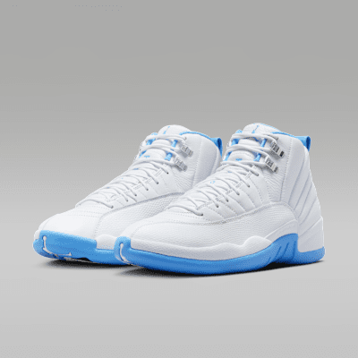 Tenis para hombre Air Jordan 12 Retro "White and University Blue"