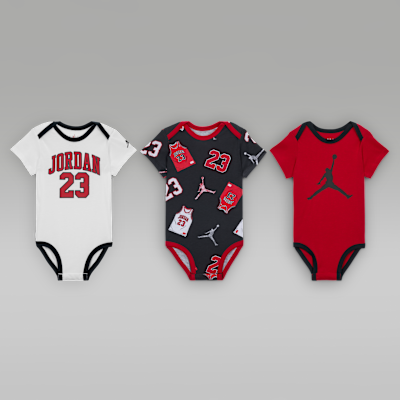 Jordan Baby (6-9M) 23 Jersey Bodysuit Set (3-Pack) from Nike - $35