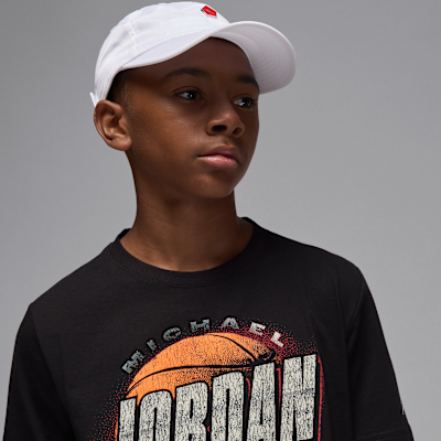 Jordan Big Kids' Distressed Chrome T-Shirt