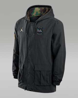 Мужская куртка UCLA Jordan Brand Full-Snap Hooded Military