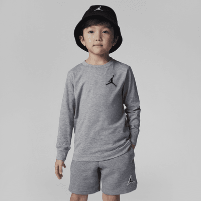 Playera de manga larga bordada para niños de preescolar Jordan Jumpman Air