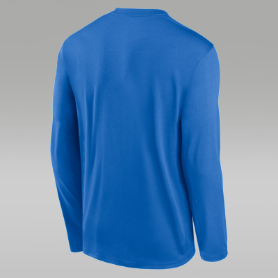 UCLA Courtside Basketball Shootaround Legend Men's Jordan Brand Dri-FIT College Long-Sleeve T-Shirt