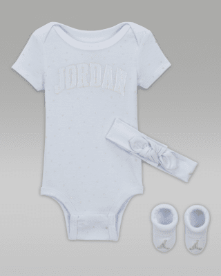 Детские  Jordan Baby (0-9M) 1st Baby Blue 3-Piece Boxed Set