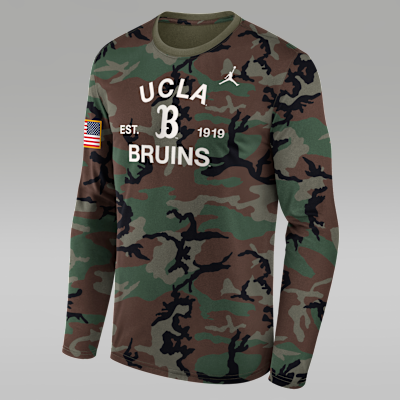 UCLA 2025 Military Appreciation Legend Men's Jordan Brand Dri-FIT College Long-Sleeve T-Shirt