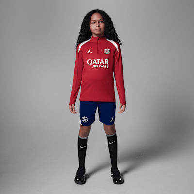 Paris Saint-Germain Strike Fourth Older Kids' Jordan Football Knit Drill Top