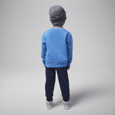 Conjunto de sudadera de cuello redondo de dos piezas infantil Jordan "See Me Shine"