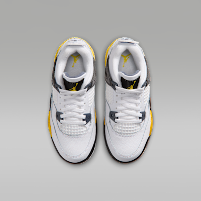 Кроссовки детские Jordan 4 Retro, Tour Yellow, фото 4