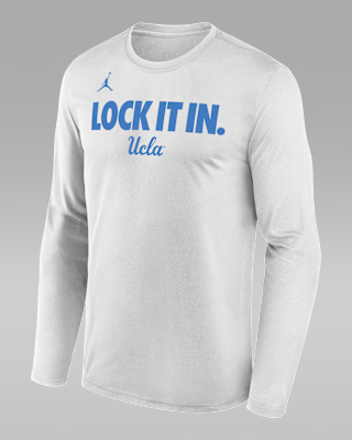 Мужская футболка UCLA 2026 On-Court Bench Nike Dri-FIT College Long-Sleeve