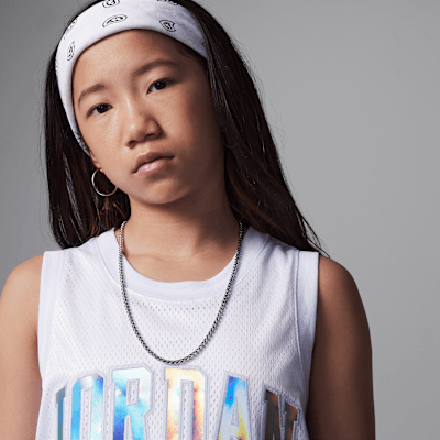 Jersey con estampado metalizado para niños talla grande Jordan