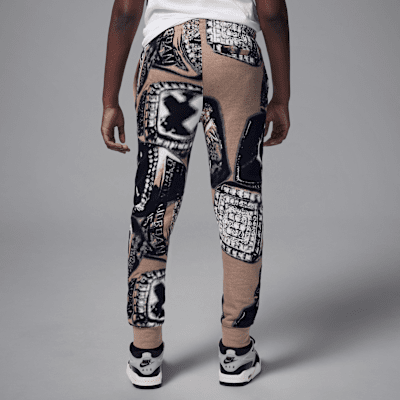 Pants de tejido Fleece estampados para niños talla grande Jordan MVP