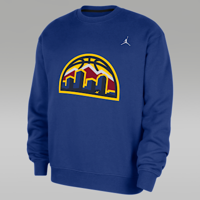 Denver Nuggets Statement Essentials Men's Jordan NBA Fleece Crew-Neck Sweatshirt