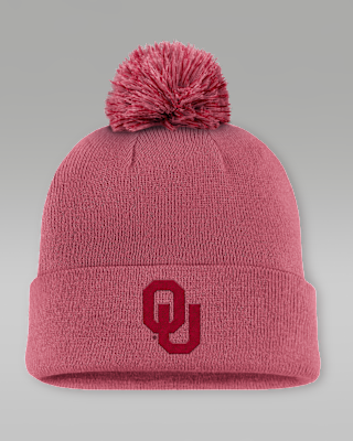 Мужские  Oklahoma Primetime Campus Toned Jordan Brand College Cuffed Pom Beanie