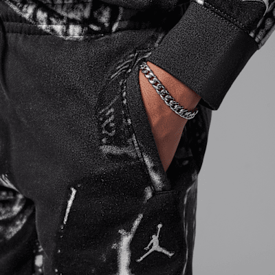Pants de tejido Fleece estampados para niños talla grande Jordan MVP