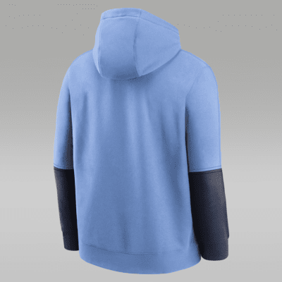 Sudadera con gorro sin cierre universitaria Nike para hombre North Carolina Tar Heels Sideline Team Issue Club
