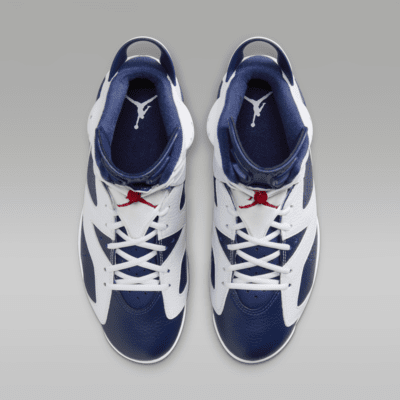 Air Jordan 6 Retro "White and Midnight Navy" Men's Shoes