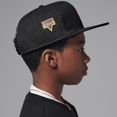 Gorra con visera plana para niños talla grande Jordan "See Me Shine"
