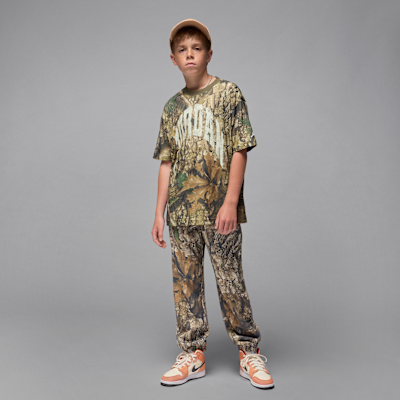 Jordan MVP Big Kids' Distressed Wordmark T-Shirt