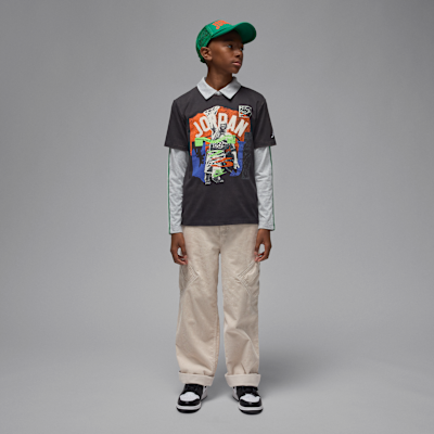 Jordan Big Kids' Throwback Slam T-Shirt