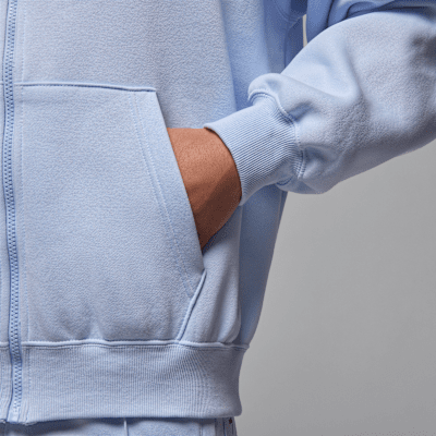 Jordan Brooklyn Fleece oversized hoodie met rits over de hele lengte voor heren