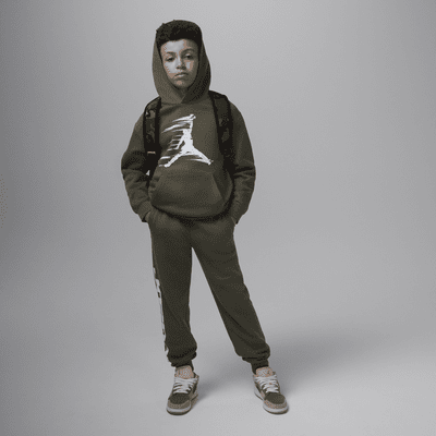 Jordan MJ Flight MVP Sudadera con gorro sin cierre de tejido Fleece para niños talla grande