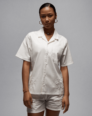 Женские шорты Jordan Short-Sleeve Woven Top