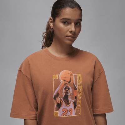 Playera con gráfico oversized para mujer Jordan