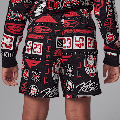 Shorts de French Terry estampados para niños talla grande Jordan Essentials