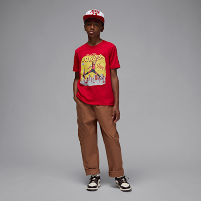 Playera Comic Slam Jordan para niños talla grande