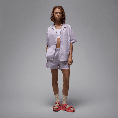 Playera de manga corta de tejido Woven para mujer Jordan
