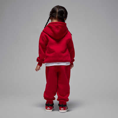 Conjunto de sudadera con gorro sin cierre de 2 piezas infantil Jordan Brooklyn Fleece