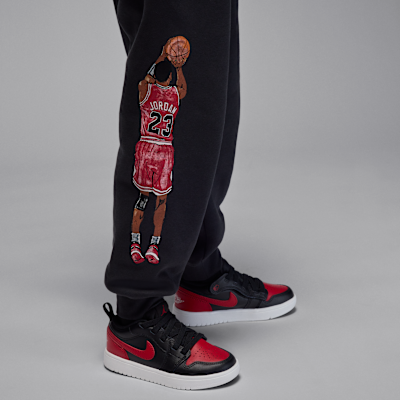 Pants de tejido Fleece Sketch para niños talla pequeña Jordan