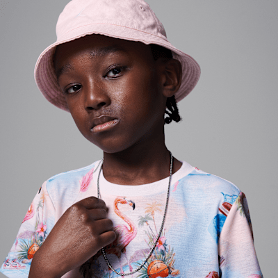 Playera con estampado de flamenco para niños talla pequeña Jordan