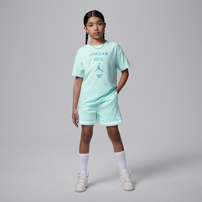 T-shirt med tryck Jordan för ungdom