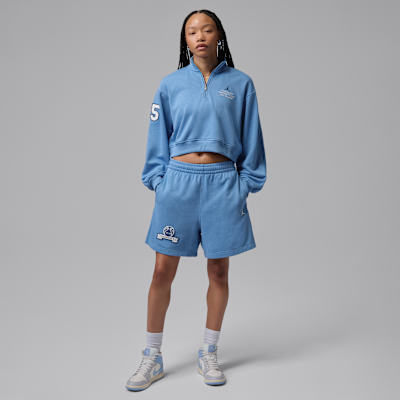 Jordan Brooklyn Fleece Fransız Havlu Kumaşı Grafikli Kadın Şortu görsel 8