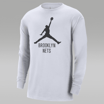 Nike Men's Brooklyn Nets Black Dri-Fit Practice Long Sleeve T-Shirt